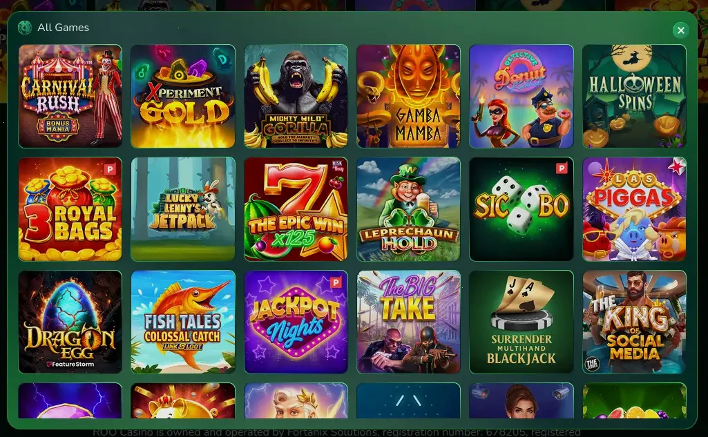 Seven Casino app interface met slots en live casino op mobiel